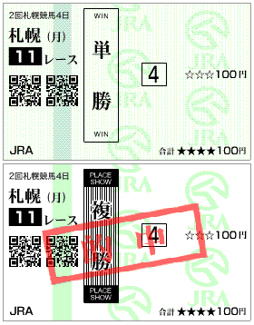 エルムステークス的中馬券結果
