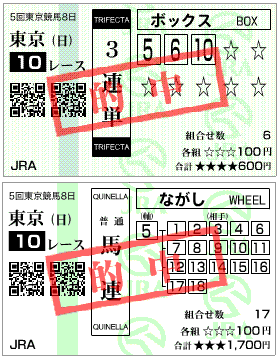 ジャパンカップ的中馬券結果